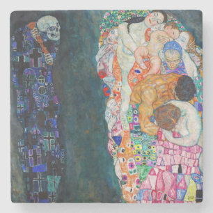 Gustav Klimt - Tod und Leben Steinuntersetzer