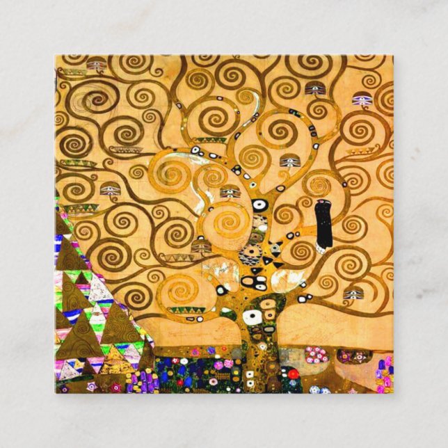 Gustav Klimt Tree of Life Begleitkarte (Vorderseite)