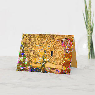 Gustav Klimt Tree of Life Einladung