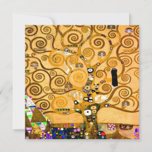 Gustav Klimt Tree of Life Einladung