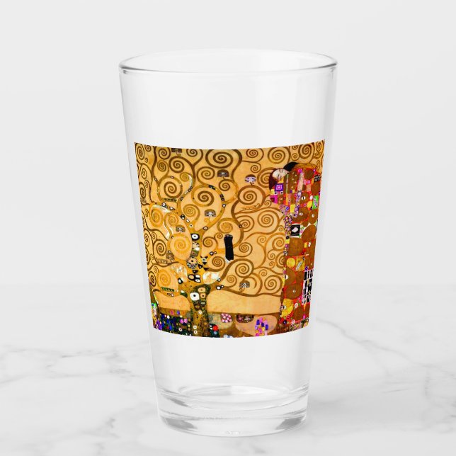 Gustav Klimt Tree of Life Glas (Vorderseite)