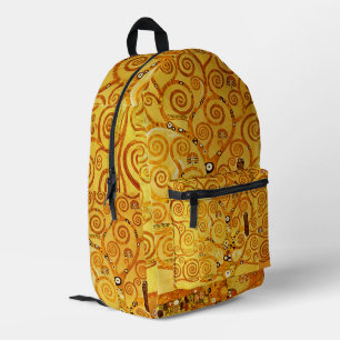 Gustav Klimt Tree of Life: Jugendstil-Symbolist Bedruckter Rucksack