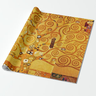 Gustav Klimt Tree of Life: Jugendstil-Symbolist Geschenkpapier