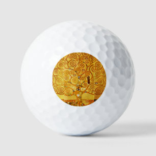 Gustav Klimt Tree of Life: Jugendstil-Symbolist Golfball