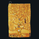 Gustav Klimt Tree of Life: Jugendstil-Symbolist Golfhandtuch<br><div class="desc">Mit diesem Meisterwerk, dem "Baum des Lebens" von Gustav Klimt (aus der Stilfrize), können Sie Ihren Platz stärken. Dieses gefeierte Jugendstil-Kunstwerk besticht durch seine schwindelerregenden, goldenen Äste, komplizierten Muster und symbolischen Motive, die die Reise, Verbindung und Wachstum des Lebens darstellen. Klimts prächtige, goldene, mosaikähnliche Details und abstrakte Formen schaffen ein...</div>