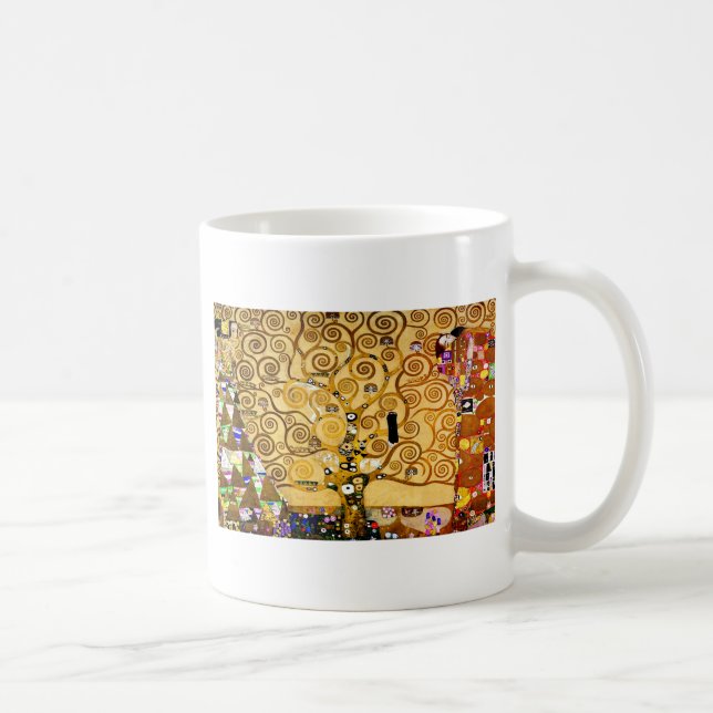 Gustav Klimt Tree of Life: Jugendstil-Symbolist Kaffeetasse (Rechts)
