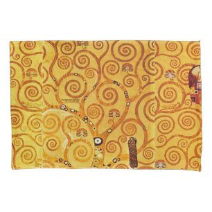 Gustav Klimt Tree of Life: Jugendstil-Symbolist Kissenbezug