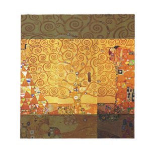 Gustav Klimt Tree of Life: Jugendstil-Symbolist Notizblock