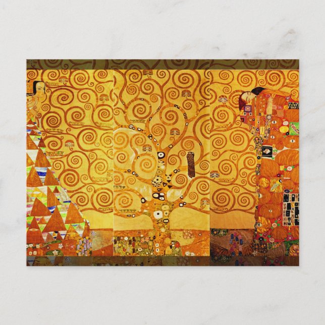 Gustav Klimt Tree of Life: Jugendstil-Symbolist Postkarte (Vorderseite)