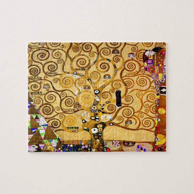 Gustav Klimt Tree of Life: Jugendstil-Symbolist Puzzle (Horizontal)