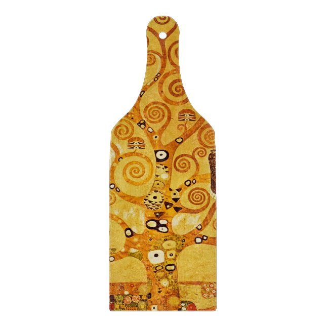 Gustav Klimt Tree of Life: Jugendstil-Symbolist Schneidebrett (Vorderseite)
