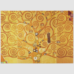 Gustav Klimt Tree of Life: Jugendstil-Symbolist Seidenpapier