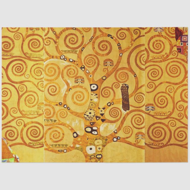 Gustav Klimt Tree of Life: Jugendstil-Symbolist Seidenpapier (Vorderseite)