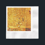 Gustav Klimt Tree of Life: Jugendstil-Symbolist Serviette<br><div class="desc">Mit diesem Meisterwerk, dem "Baum des Lebens" von Gustav Klimt (aus der Stilfrize), können Sie Ihren Platz stärken. Dieses gefeierte Jugendstil-Kunstwerk besticht durch seine schwindelerregenden, goldenen Äste, komplizierten Muster und symbolischen Motive, die die Reise, Verbindung und Wachstum des Lebens darstellen. Klimts prächtige, goldene, mosaikähnliche Details und abstrakte Formen schaffen ein...</div>