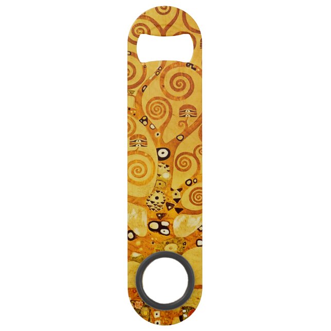 Gustav Klimt Tree of Life: Jugendstil-Symbolist Speed Flaschenöffner (Vorderseite)