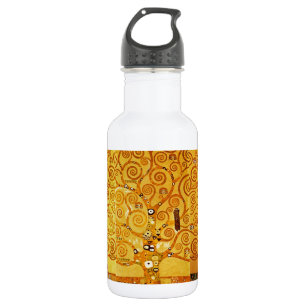 Gustav Klimt Tree of Life: Jugendstil-Symbolist Trinkflasche