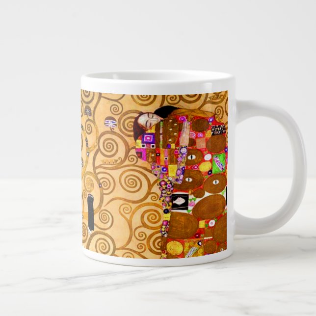 Gustav Klimt Tree of Life Jumbo-Tasse (Rechts)