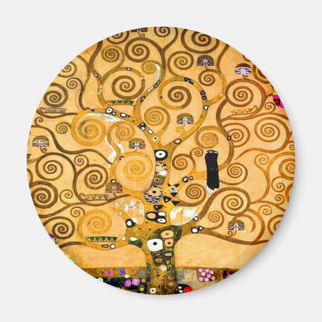 Gustav Klimt Tree of Life Magnet (Vorne)