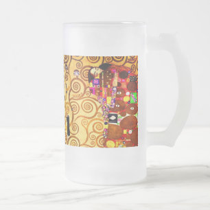 Gustav Klimt Tree of Life Mattglas Bierglas
