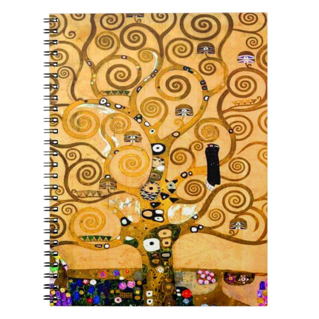 Gustav Klimt Tree of Life Notizblock (Vorderseite)