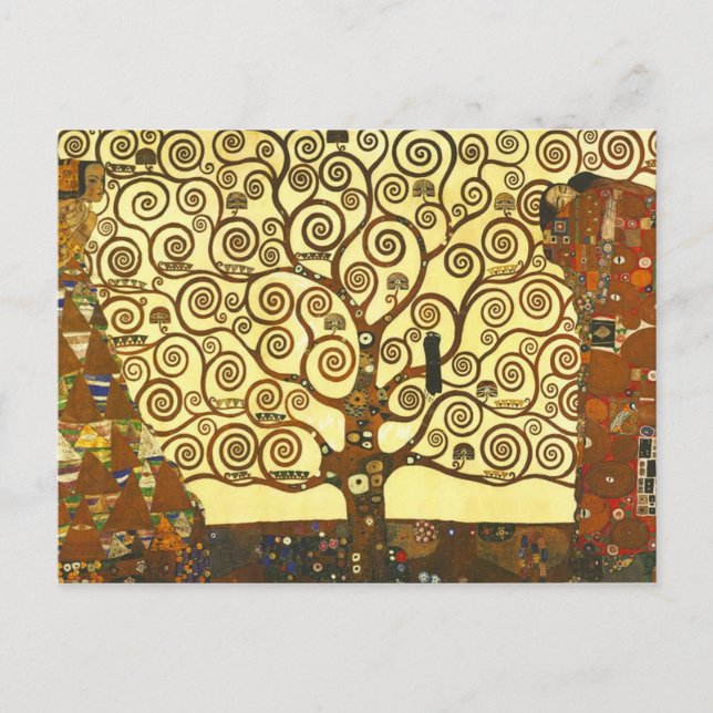 Gustav Klimt Tree of Life Postcard Postkarte (Vorderseite)