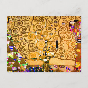 Gustav Klimt Tree of Life Postkarte