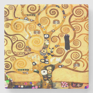 Gustav Klimt Tree of Life Steinuntersetzer