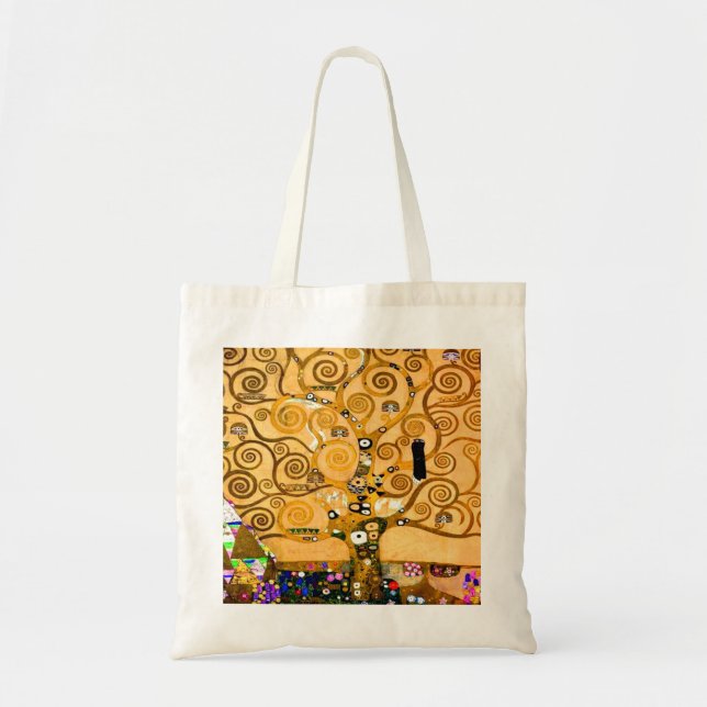 Gustav Klimt Tree of Life Tragetasche (Vorne)