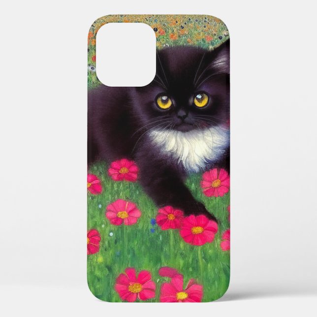 Gustav Klimt Tuxedo Cat Case-Mate iPhone Hülle (Rückseite)