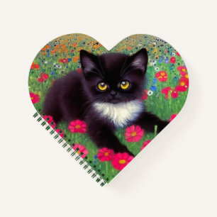 Gustav Klimt Tuxedo Cat Notizbuch