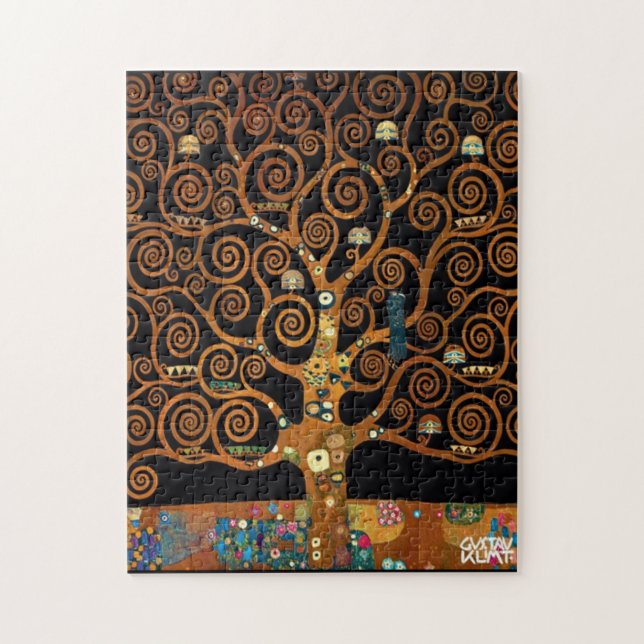 Gustav Klimt - Unter dem Baum des Lebens Puzzle (Vertikal)