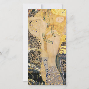 Gustav Klimt - Wasser-Schlangen I Dankeskarte