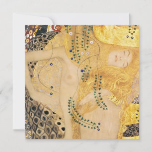 Gustav Klimt - Wasser-Schlangen I Einladung