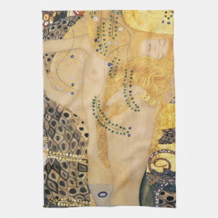 Gustav Klimt - Wasser-Schlangen I Geschirrtuch