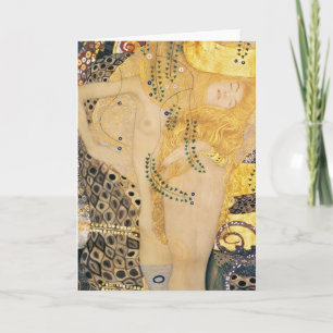 Gustav Klimt - Wasser-Schlangen I Karte
