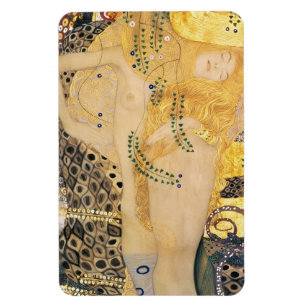 Gustav Klimt - Wasser-Schlangen I Magnet