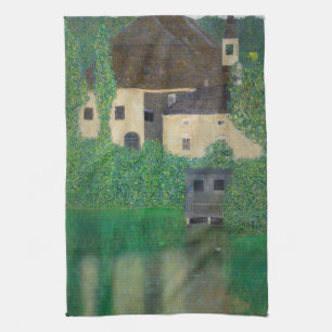 Gustav Klimt - Wasserburg Geschirrtuch