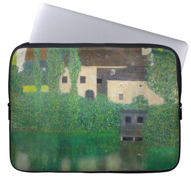 Gustav Klimt - Wasserburg Laptopschutzhülle (Vorderseite)