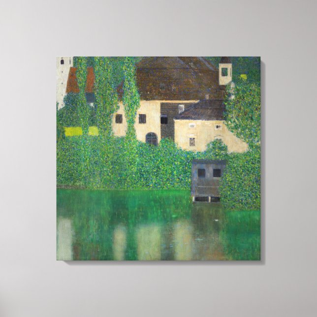 Gustav Klimt - Wasserburg Leinwanddruck (Vorderseite)