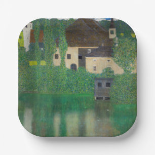 Gustav Klimt - Wasserburg Pappteller