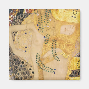 Gustav Klimt - Wasserläufe I Magnet