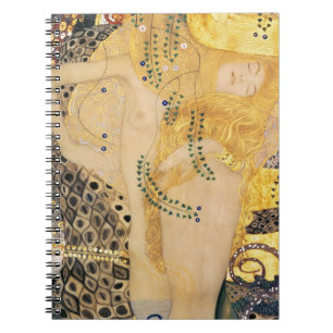 Gustav Klimt - Wasserläufe I Notizblock
