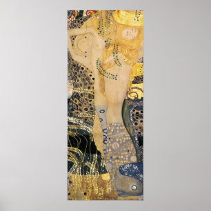 Gustav Klimt - Wasserläufe I Poster