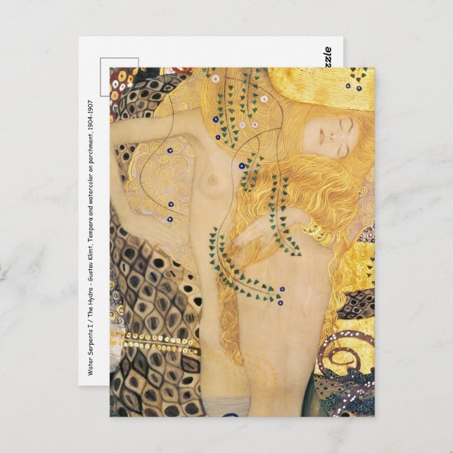 Gustav Klimt - Wasserläufe I Postkarte (Vorne/Hinten)