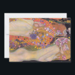 Gustav Klimt - Wasserläufe II Dankeskarte<br><div class="desc">Wasserschlangen II - Gustav Klimt,  Öl auf Leinwand,  1904-1907</div>