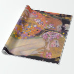 Gustav Klimt - Wasserläufe II Geschenkpapier<br><div class="desc">Wasserschlangen II - Gustav Klimt,  Öl auf Leinwand,  1904-1907</div>