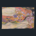 Gustav Klimt - Wasserläufe II Geschirrtuch<br><div class="desc">Wasserschlangen II - Gustav Klimt,  Öl auf Leinwand,  1904-1907</div>