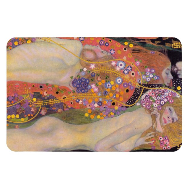 Gustav Klimt - Wasserläufe II Magnet (Horizontal)