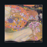 Gustav Klimt - Wasserläufe II Magnet<br><div class="desc">Wasserschlangen II - Gustav Klimt,  Öl auf Leinwand,  1904-1907</div>