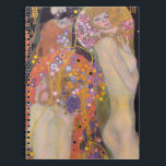 Gustav Klimt - Wasserläufe II Notizblock<br><div class="desc">Wasserschlangen II - Gustav Klimt,  Öl auf Leinwand,  1904-1907</div>